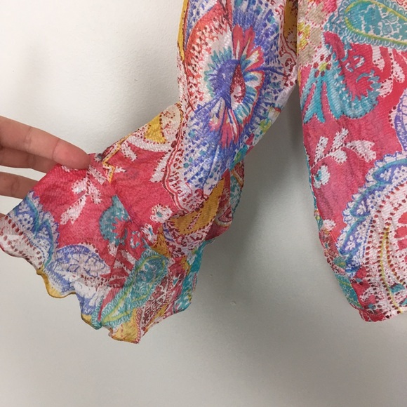 Ralph Lauren Collection Silk Floral Wrap Top - Picture 3 of 8